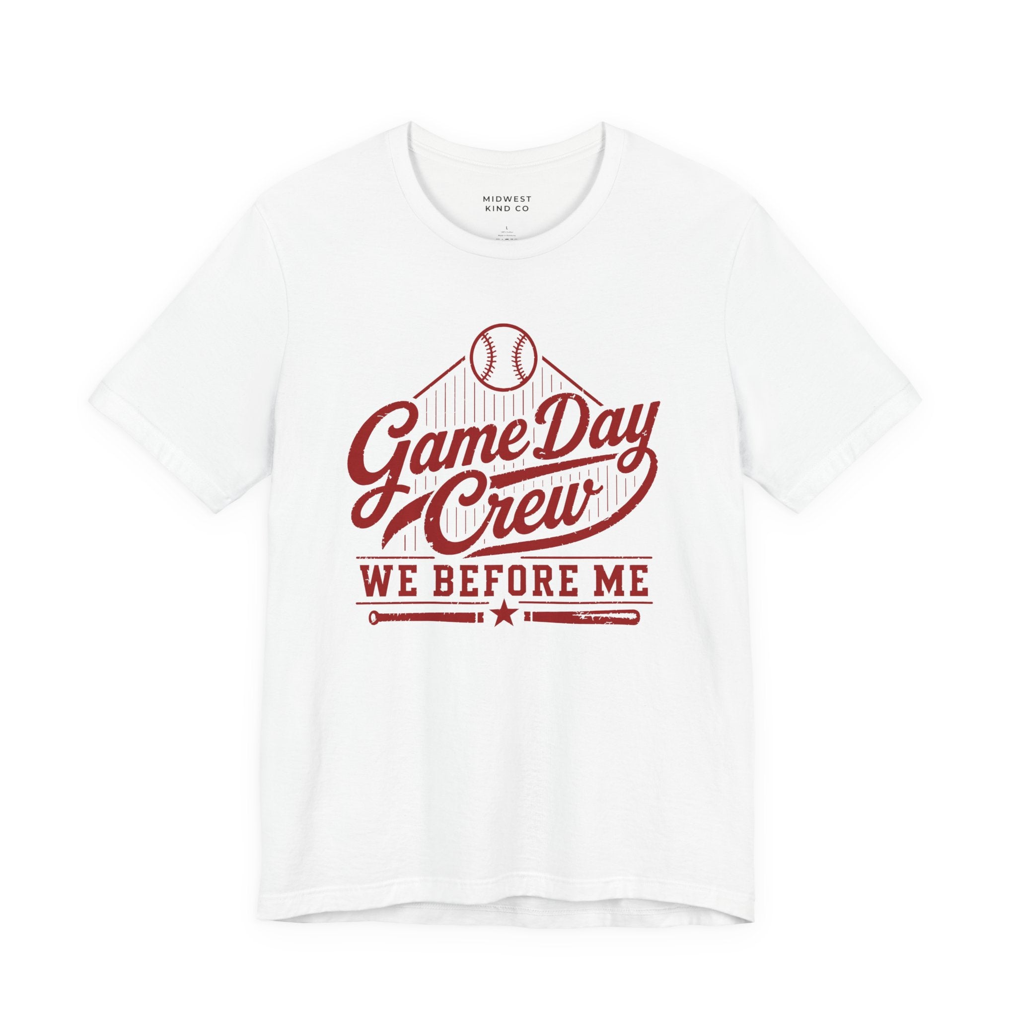 Adult - Game Day Crew  —  We Before Me Baseball T-Shirt