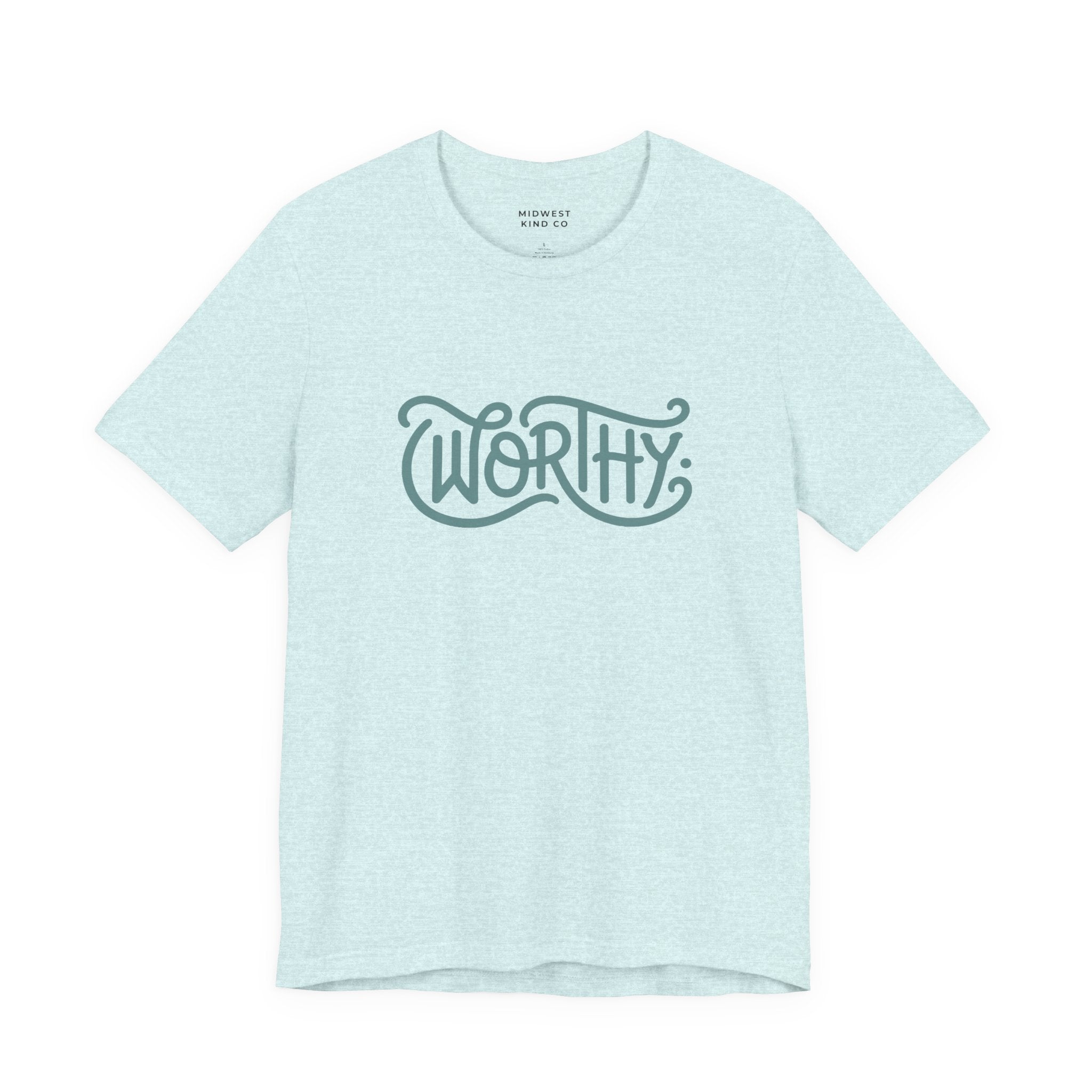 Worthy Script Tee – Empowerment Graphic T-Shirt